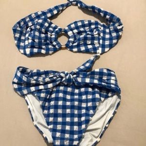 Montce Swim Gingham Set Tori top and bottoms